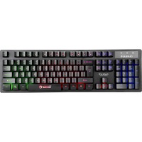 Tastatura gaming Marvo K616A, Iluminare Rainbow, Negru