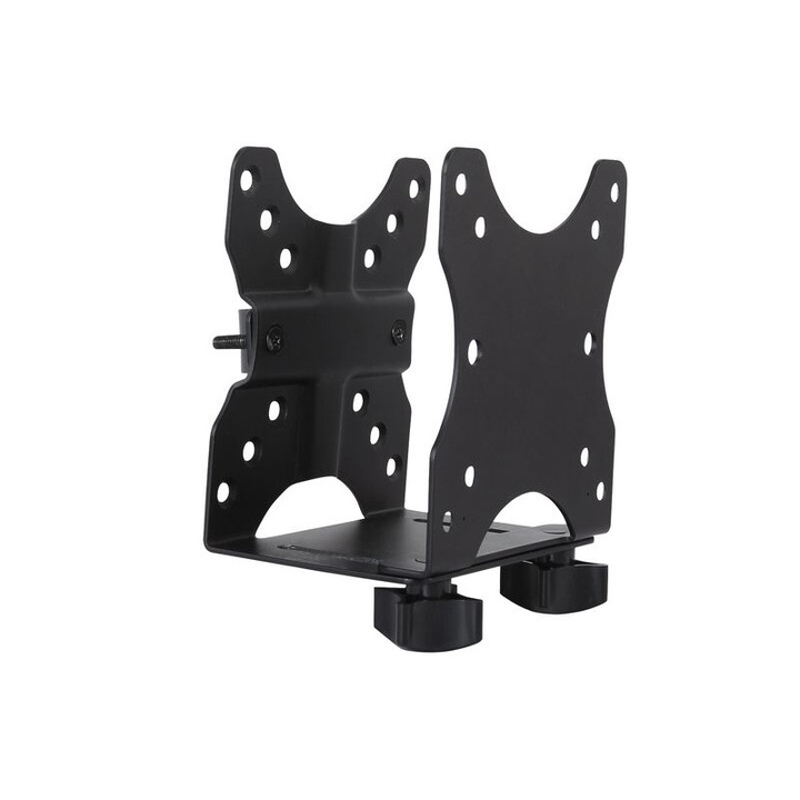 Digitus DA-90360 Multifunctional Mini Desktop PC Holder Black, 151567, Fali-, monitor-, projektortartó