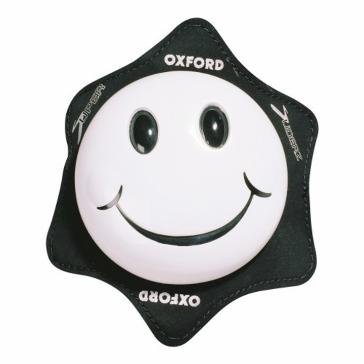 Slidere moto OXFORD - Smiley - alb