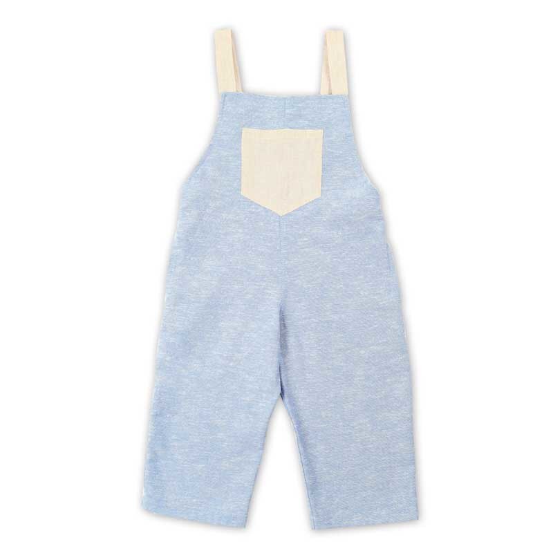 Salopeta din in Adventurer, mokoFUN, Albastru deschis