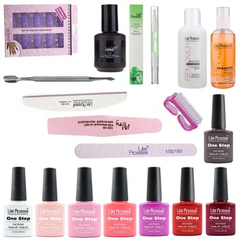 Kit complet manichiura cu oja semipermanenta Lila Rossa One Step Kit complet manichiura cu oja semipermanenta Lila Rossa One Step