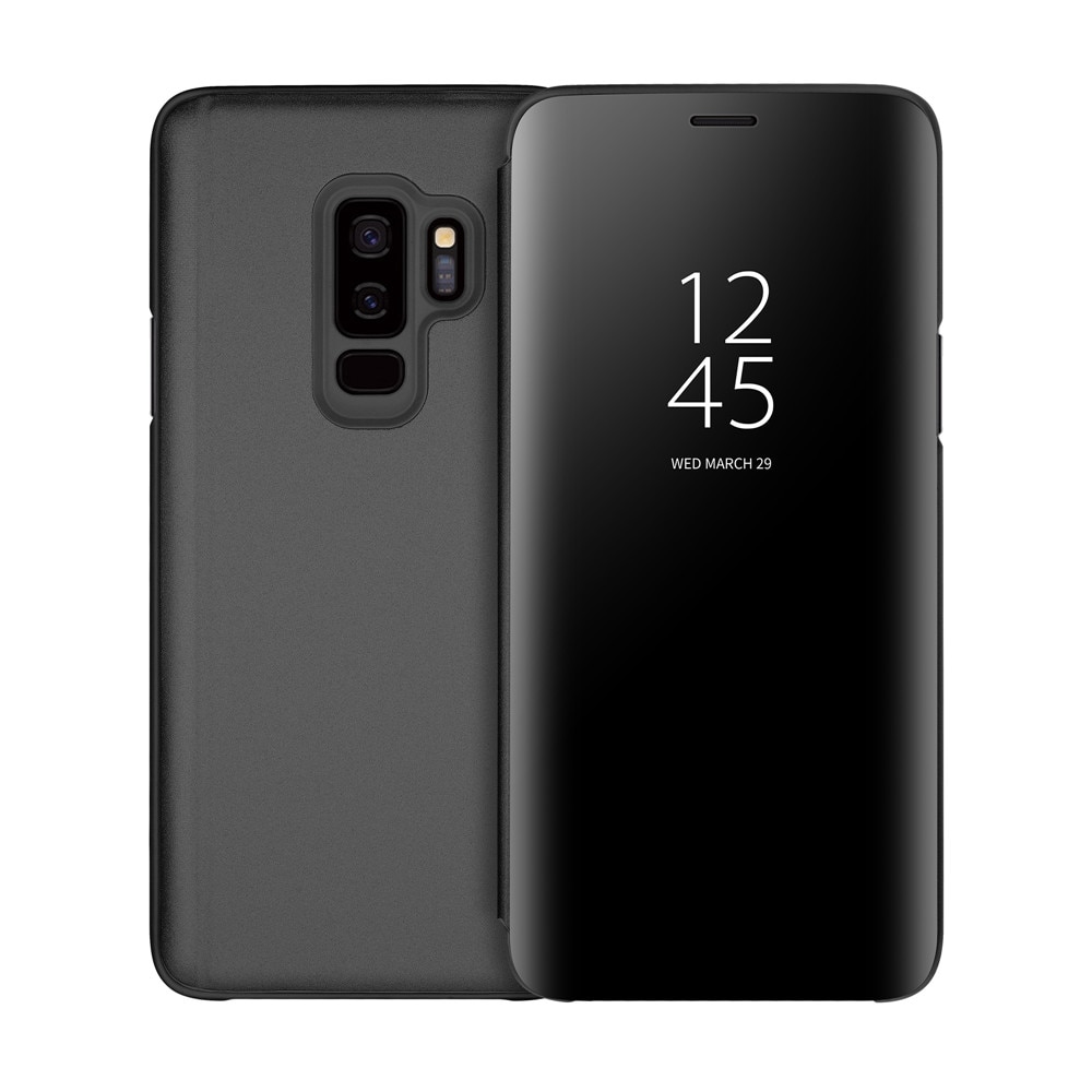 Husa Flip Mirror Oglinda Pentru Samsung Galaxy J4 Core, J410, Negru