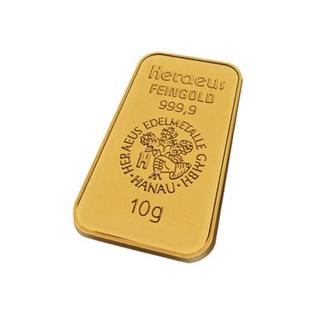 10 грама златно кюлче Heraeus, 24 карата - eMAG.bg