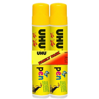 Set 2 bucati Glue Pen Lipici pentru hartie tip stilou Uhu, 50ml Set 2 bucati Glue Pen Lipici pentru hartie tip stilou Uhu, 50ml