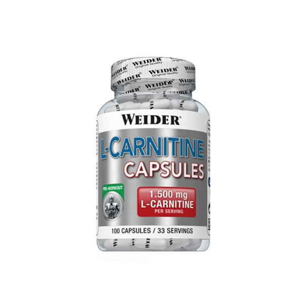 Capsule energizante L-Carnitine Capsules, 100 cps, Weider