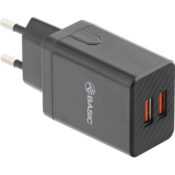 Incarcator retea Tellur Basic HC204, 2xUSB, 2.4A, Negru Incarcator retea Tellur Basic HC204, 2xUSB, 2.4A, Negru