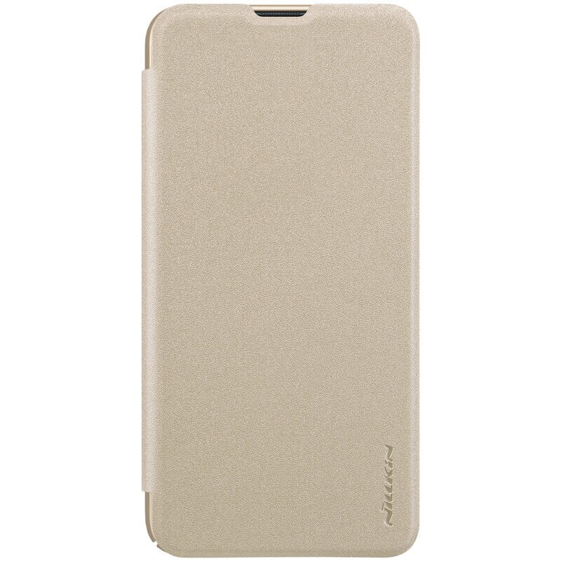 Husa flip tip carte pentru Samsung Galaxy A10, auriu - Nillkin Sparkle