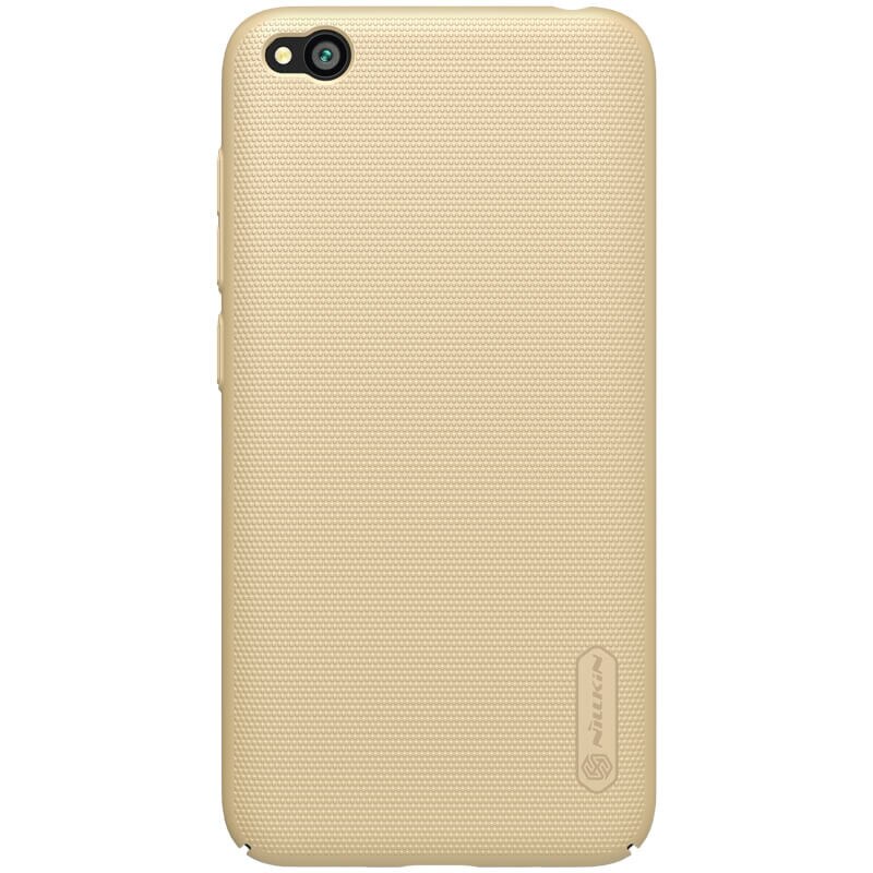 Husa protectie spate din plastic texturat pentru Xiaomi Redmi Go, auriu- Nillkin Frosted Shield