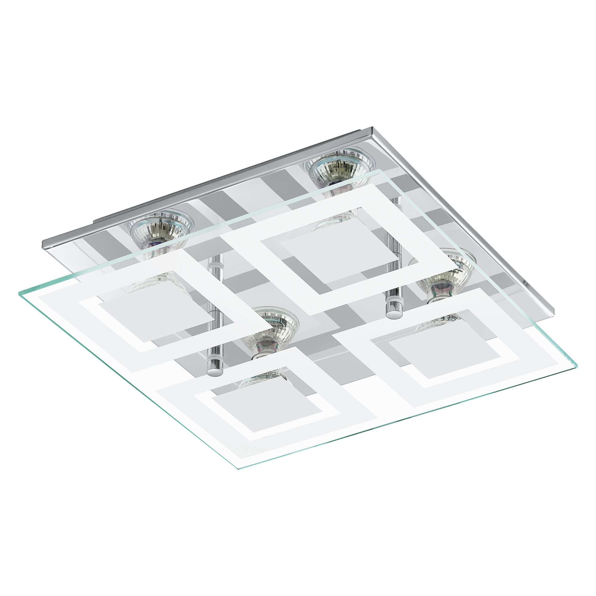 Plafoniera LED Almana, 94226, GU10, Crom-Satin, 4x3W, 4x240lm