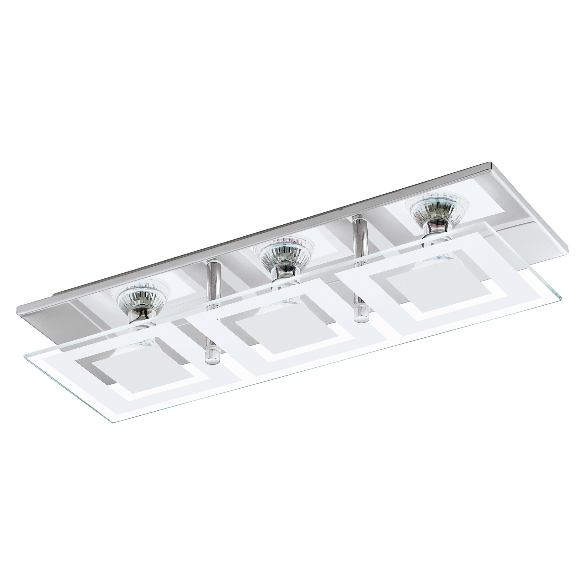 Plafoniera LED Almana, 94225, GU10, Crom-Satin, 3x3W, 3x240lm