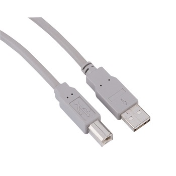 Cablu Hama USB 2.0, A-B, 5 m, Gri Cablu Hama USB 2.0, A-B, 5 m, Gri