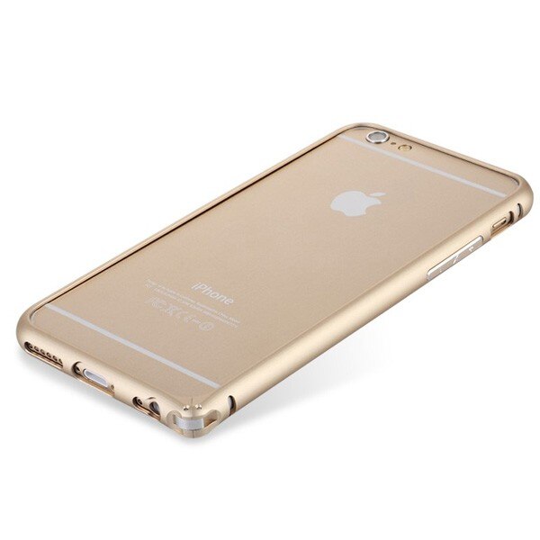 Husa bumper din aluminiu pentru Iphone 6 Plus, auriu
