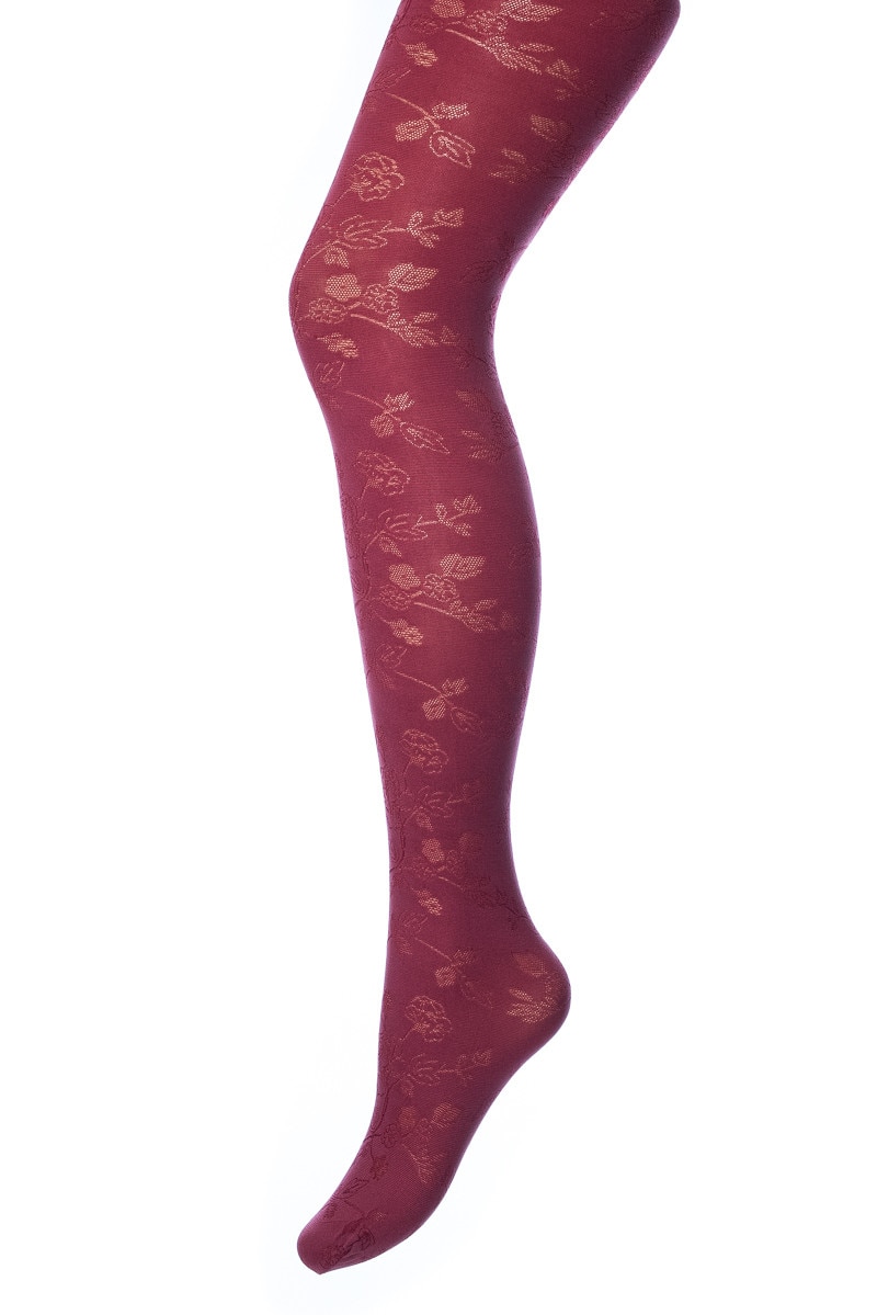 Dres, cu model floral, Sarah Borghi, Gabriela, Rosu