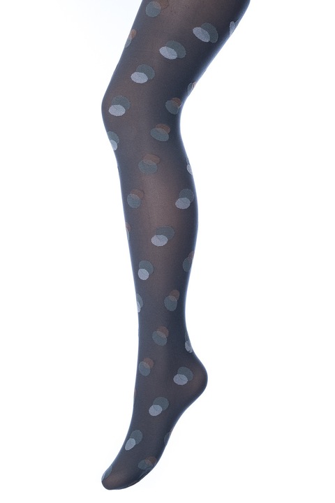 Dres, cu model buline, Sarah Borghi, Ivana, Gri/Albastru deschis