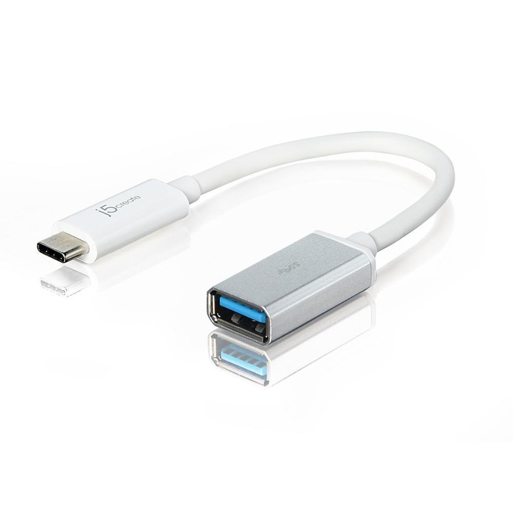 Адаптер j5create JUCX05, USB-C 3.1 мъжко - USB-A женско 5Gb/s, 90см