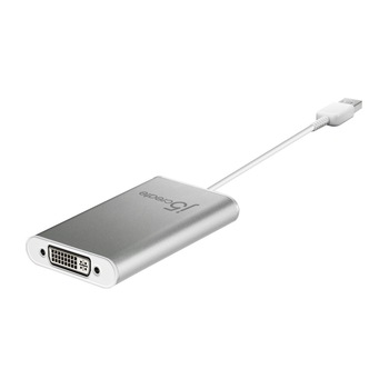 Adaptor j5create JUA230, USB 2.0 la DVI-I pentru PC & MAC Adaptor j5create JUA230, USB 2.0 la DVI-I pentru PC & MAC