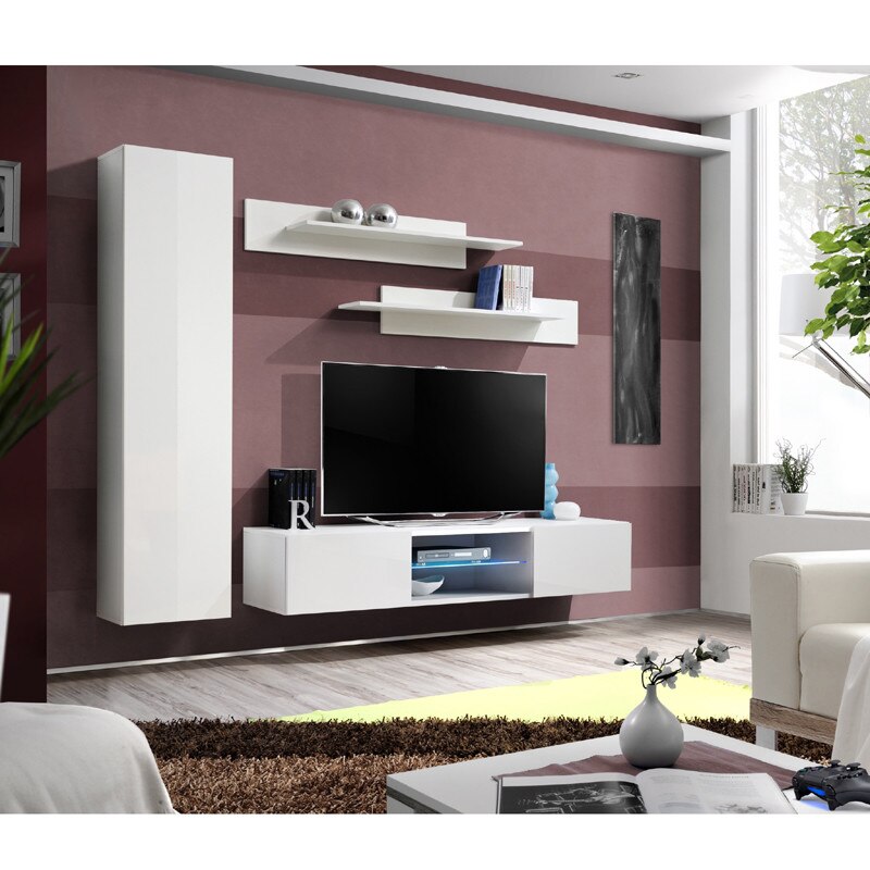 Living Genarom Fly R 23 WW FY R1, Alb/Alb Lucios, 210 x 190 x 40 cm
