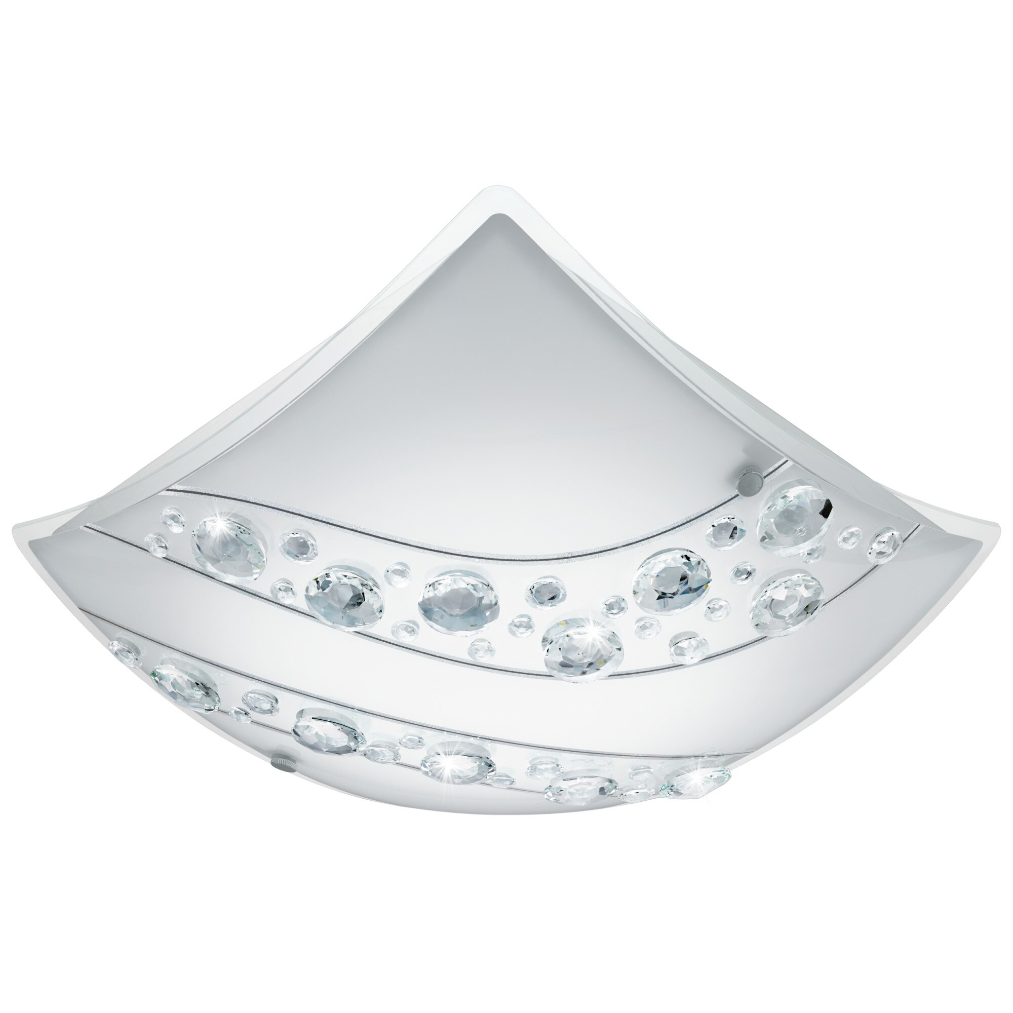 Plafoniera Nerini, 95578, Alb-Cristal, LED 16W, 1500lm