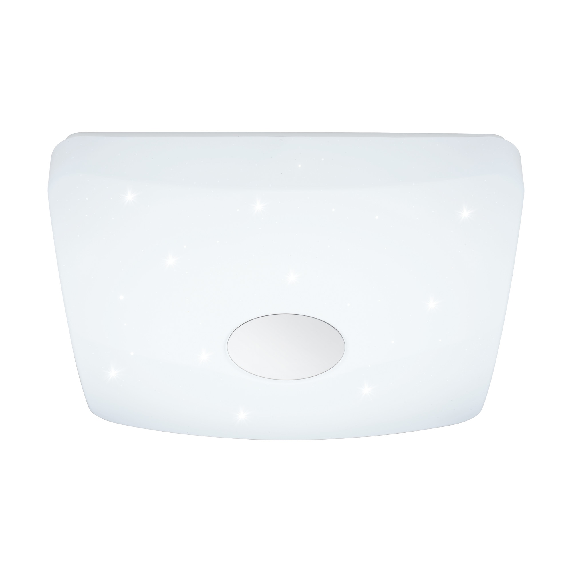 Plafoniera Voltago 2, patrata, sclipici efect, 95975, Alb, LED 20W, 2200lm