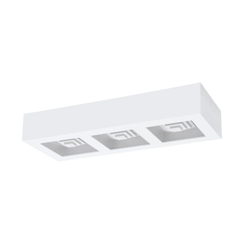 Plafoniera FERREROS, 96793, LED, 3X6,3W, L 370, l 140, H 60, 2520 Lumeni, 3000 K (Calda), Otel / Alb Plafoniera FERREROS, 96793, LED, 3X6,3W, L 370, l 140, H 60, 2520 Lumeni, 3000 K (Calda), Otel / Alb