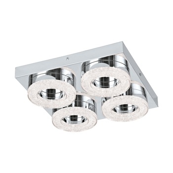 Plafoniera Fradelo, 95664, Crom-Cristal, LED 4x4W, 1600lm Plafoniera Fradelo, 95664, Crom-Cristal, LED 4x4W, 1600lm