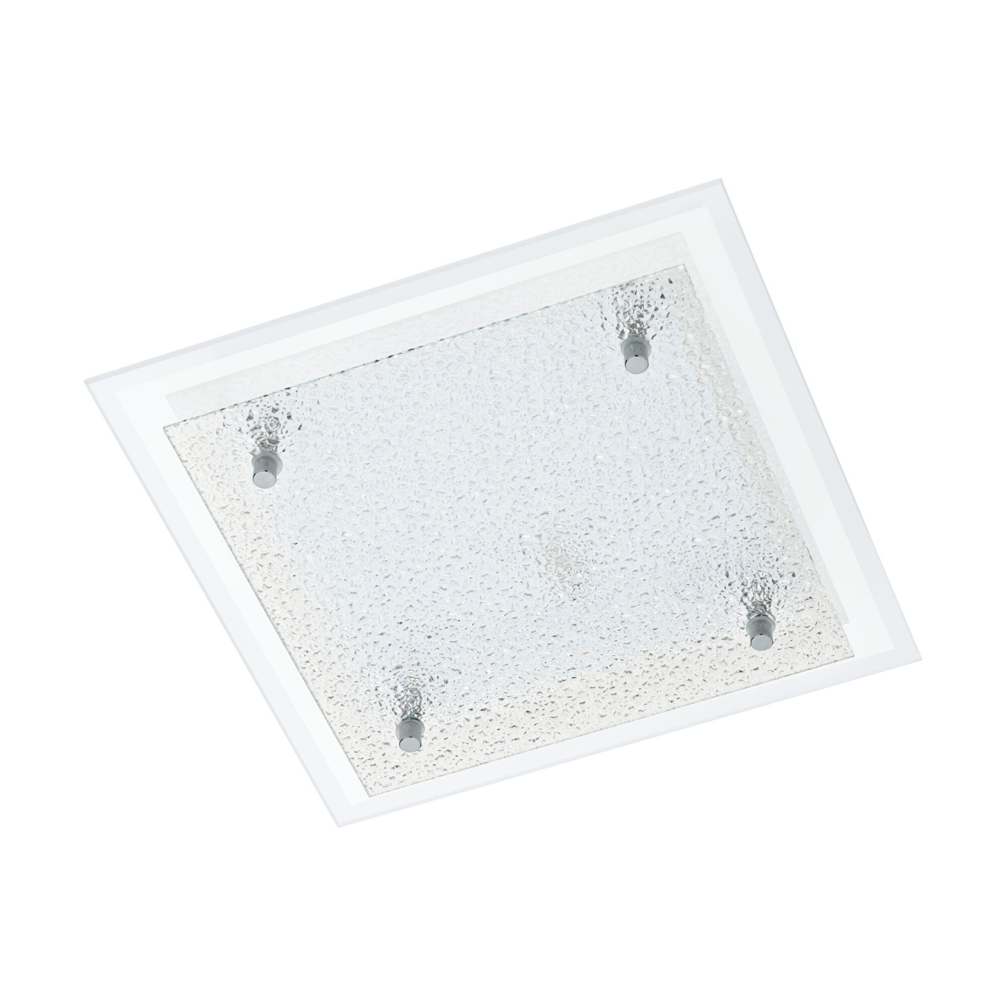 Plafoniera Priola, 94446, Alb-Crom satinat, 280x280, LED 9,7W, 1000lm