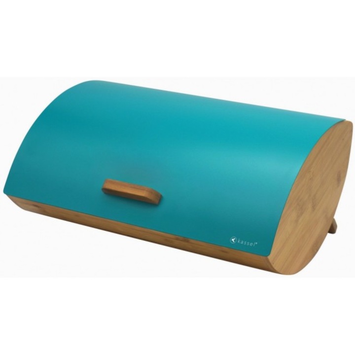 Cutie pentru paine Kassel 93511, capac inox, corp bambus, lungime 35 cm