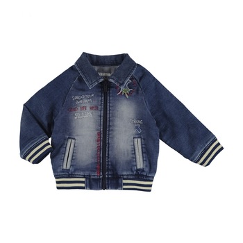 Geaca Mayoral din denim cu aplicatii brodate pentru bebe baiat, Denim Geaca Mayoral din denim cu aplicatii brodate pentru bebe baiat, Denim