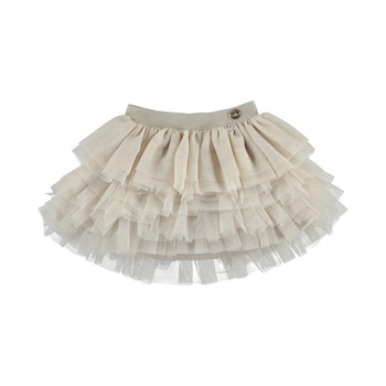 Fusta tul Mayoral cu volanase asimetrice pentru bebe fetita, Crem Fusta tul Mayoral cu volanase asimetrice pentru bebe fetita, Crem