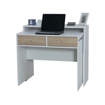Birou Royal Alpino cu 2 sertare culoare alb/maro dimensiuni 98x39cm h 90cm Birou Royal Alpino cu 2 sertare culoare alb/maro dimensiuni 98x39cm h 90cm