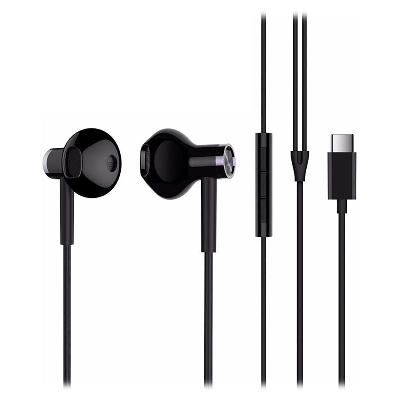 Casti audio Xiaomi Mi Dual Driver, In-ear, Type-C, 125 cm, Black