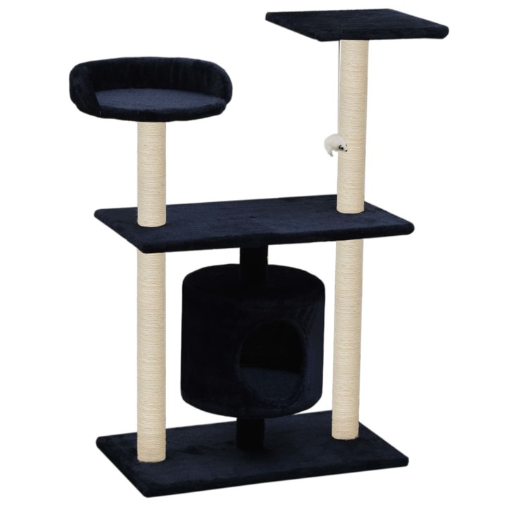 VidaXL sötétkék macskabútor szizál kaparófákkal 95 cm 170516