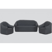Set huse 321, pentru canapele 3 locuri ,2 locuri si un fotoliu , elastice, fara volane , Cenusiu