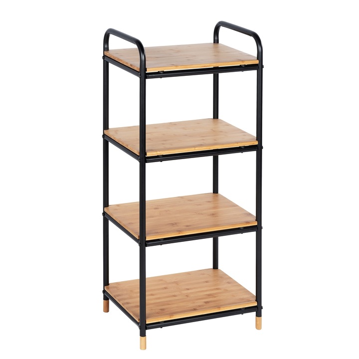 Wenko Polc, 4 polcos, bambusz, 94,5 x 42 x 33,5 cm