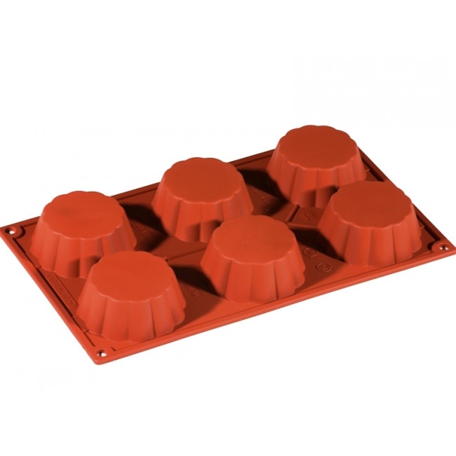 Forma Silicon Brioche/Savarina Ø7.9xh3cm, 6 cavitati
