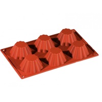 Forma Silicon Brioche/Savarina Ø7.9xh3.7cm, 6 cavitati