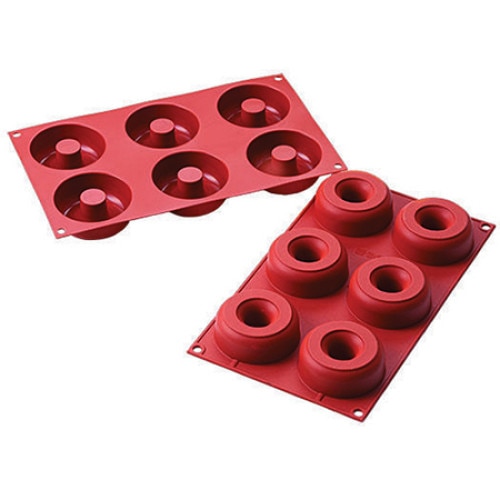 Forma Silicon Donuts Ø7.5xh2.8cm, 6 cavitati