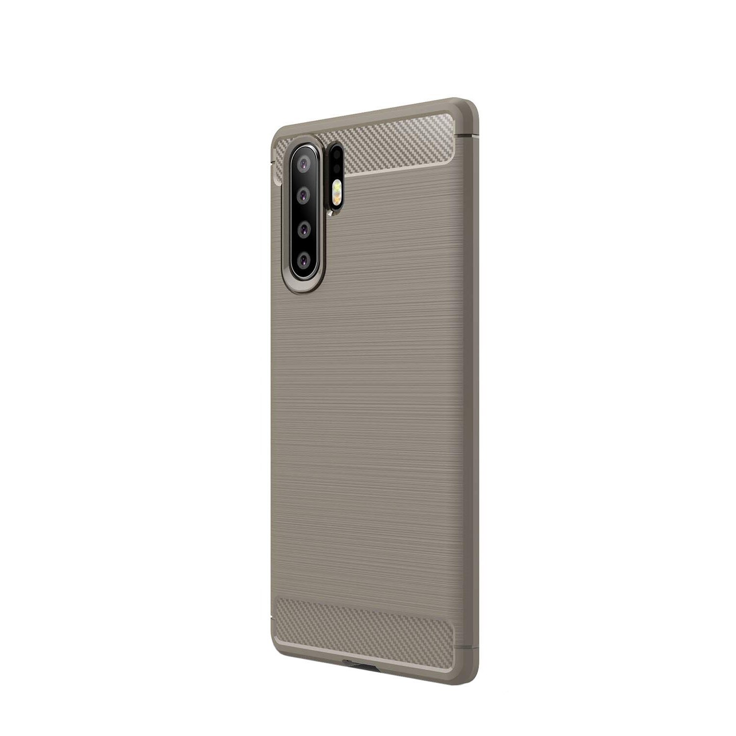 Husa Huawei P30 Pro, Slim Armor Carbon, carcasa spate Antisoc, Gri