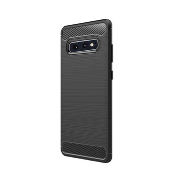 Husa Samsung Galaxy S10E, Slim Armor Carbon, carcasa spate Antisoc, MobileSmart©, Negru