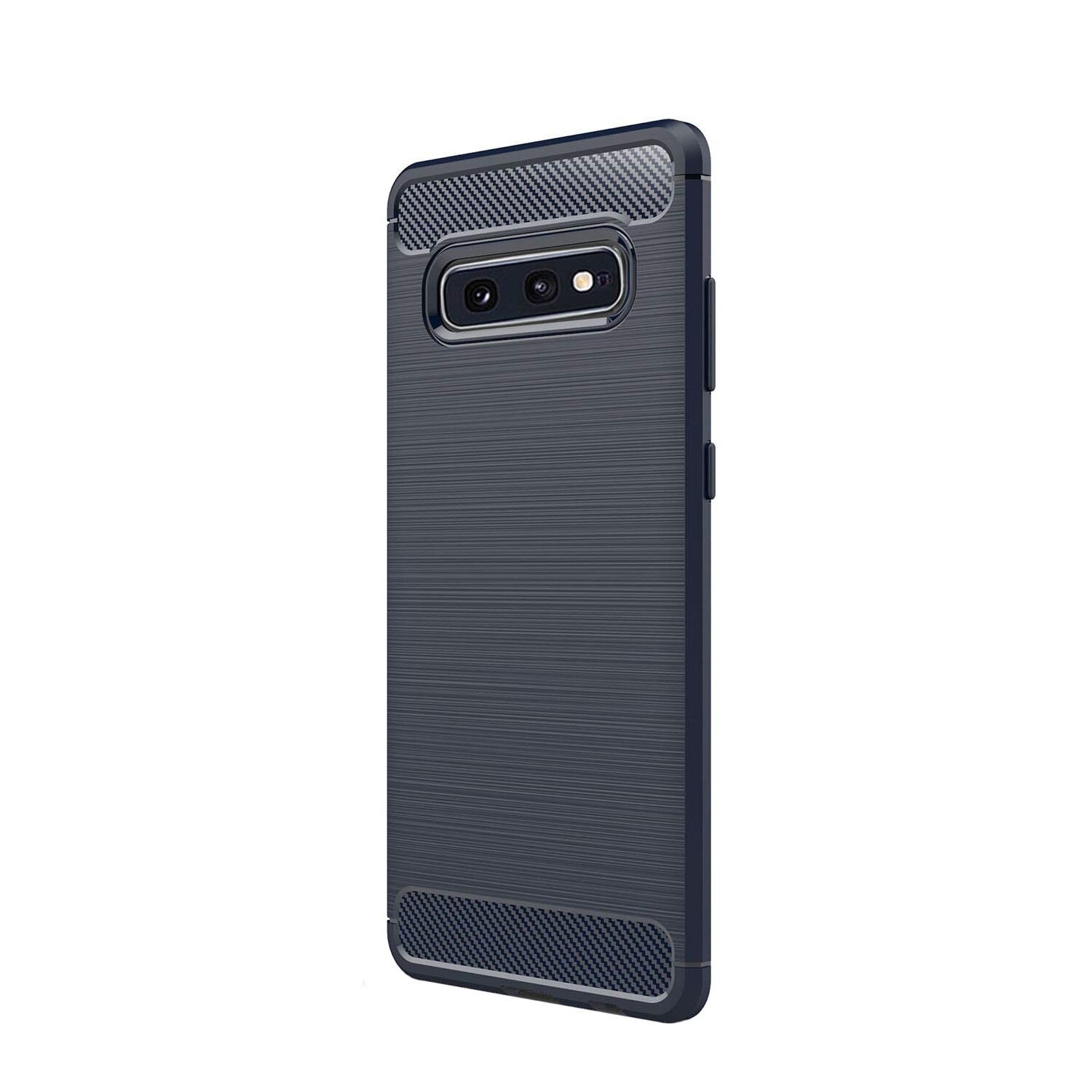 Husa Samsung Galaxy S10E, Slim Armor Carbon, carcasa spate Antisoc, Blue