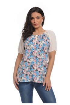 Bluza Dama Alba cu maneca scurta Bluza Dama Alba cu maneca scurta