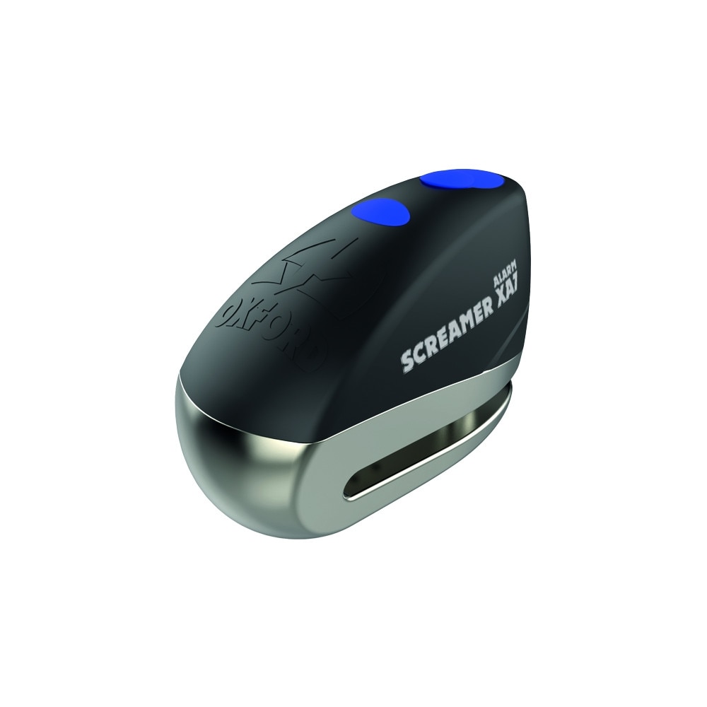 Alarma moto OXFORD - Alpha XA14, senzor soc,inox, pin 14mm - negru / gri