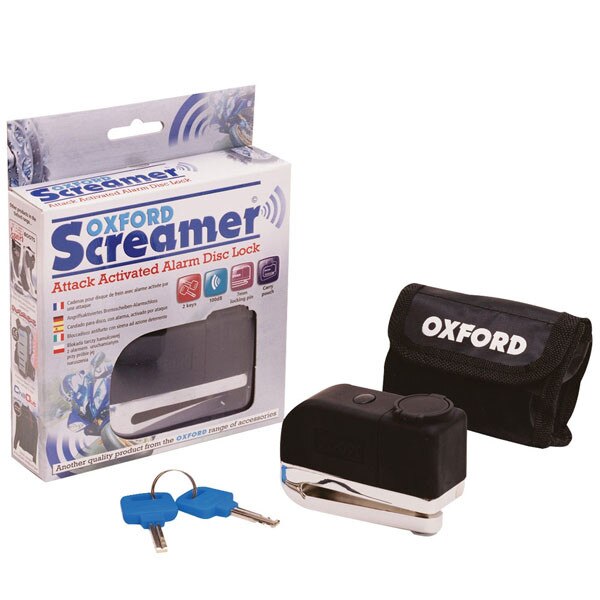 Antifurt moto OXFORD - Screamer, senzor soc - chrome