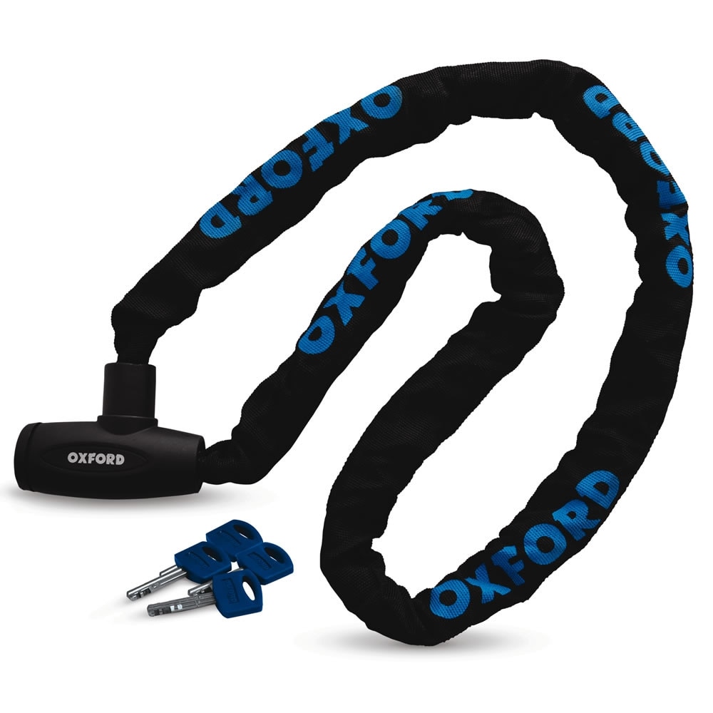 Antifurt moto OXFORD - GP Chain, profil rotund - 2m x 8mm (grosime za)