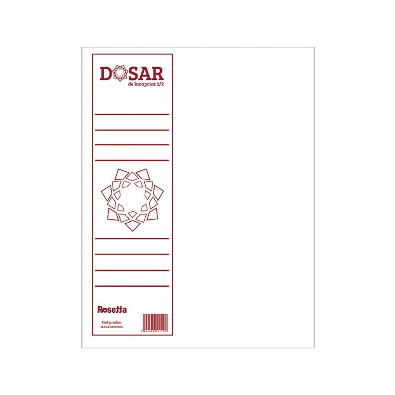 Dosar de incopciat 1/2 Rosetta A4 230g Alba Carolina