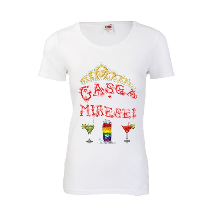 Tricou personalizat Fruit of the loom Gasca Miresei, tricou echipa miresei M