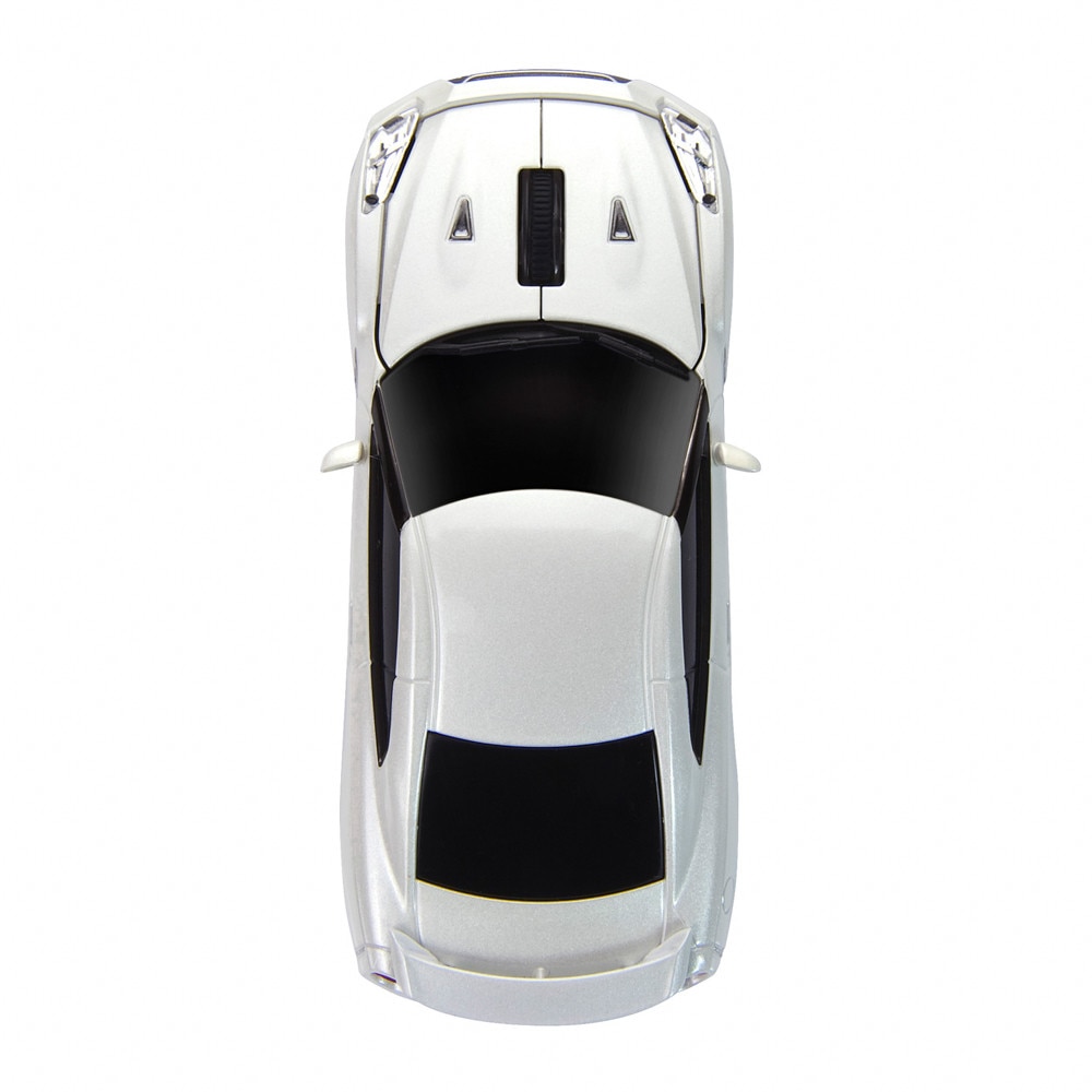 Mouse wireless AutoDrive Nissan GT-R, 2,4 GHz, Alb