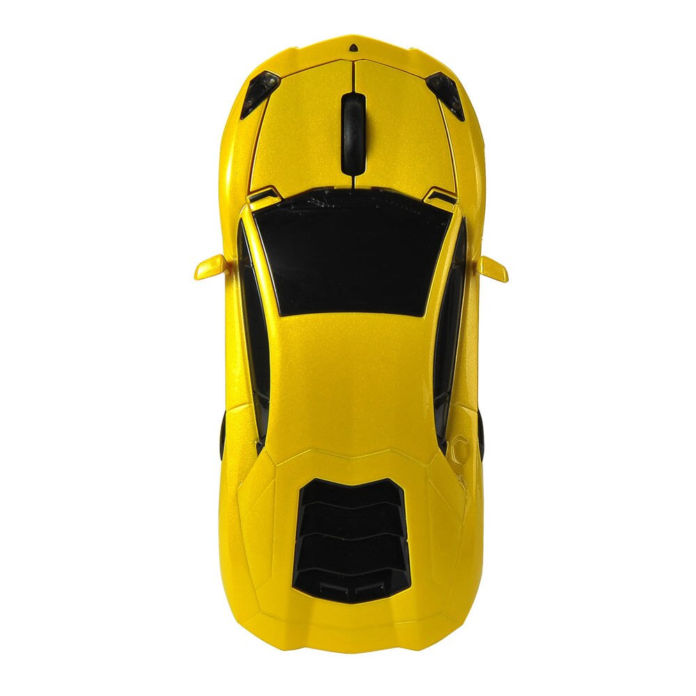 Mouse wireless Autodrive model Lamborghini Aventador, Galben