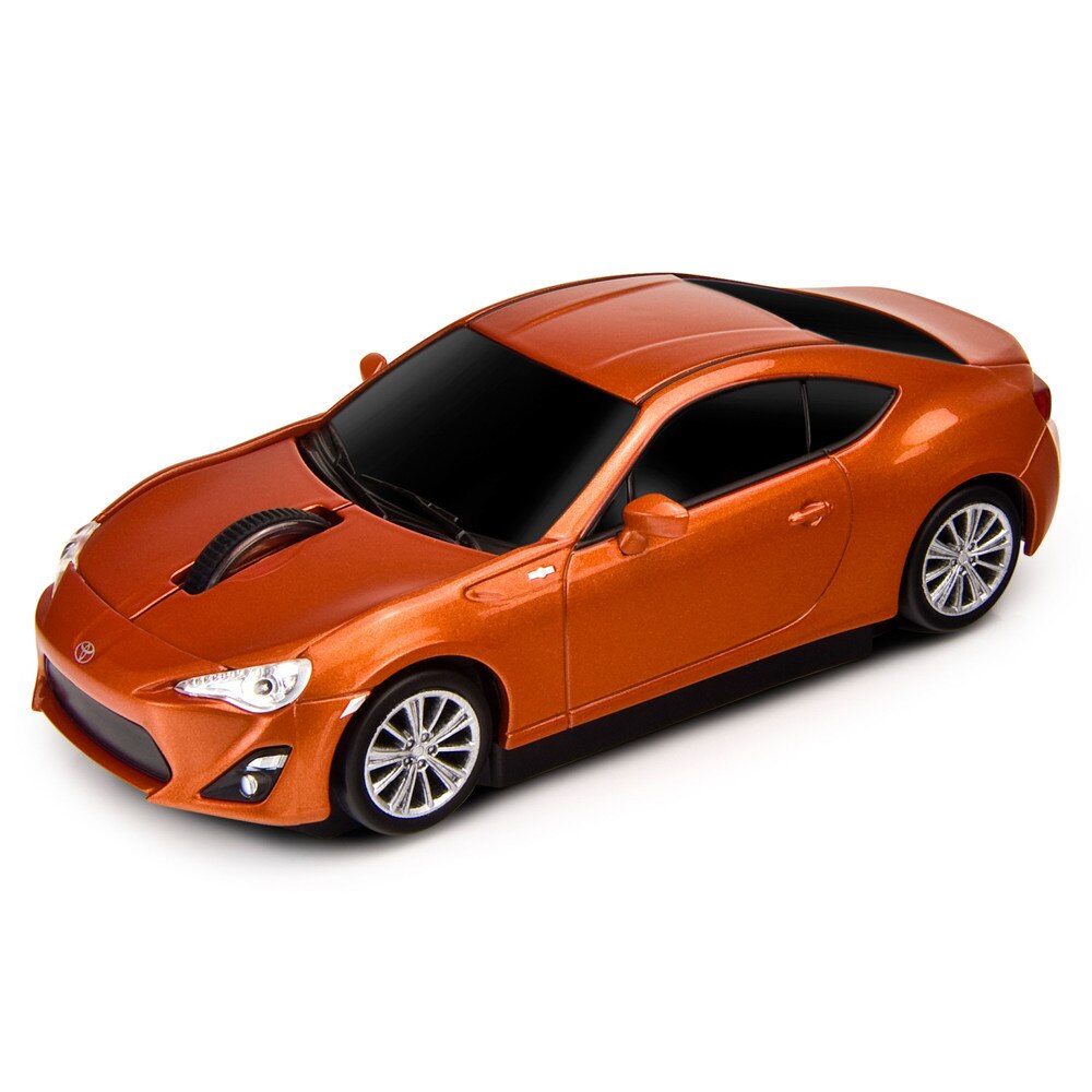 Mouse wireless AutoDrive Toyota GT86, 1xAA, Portocaliu, 123x35x58 mm
