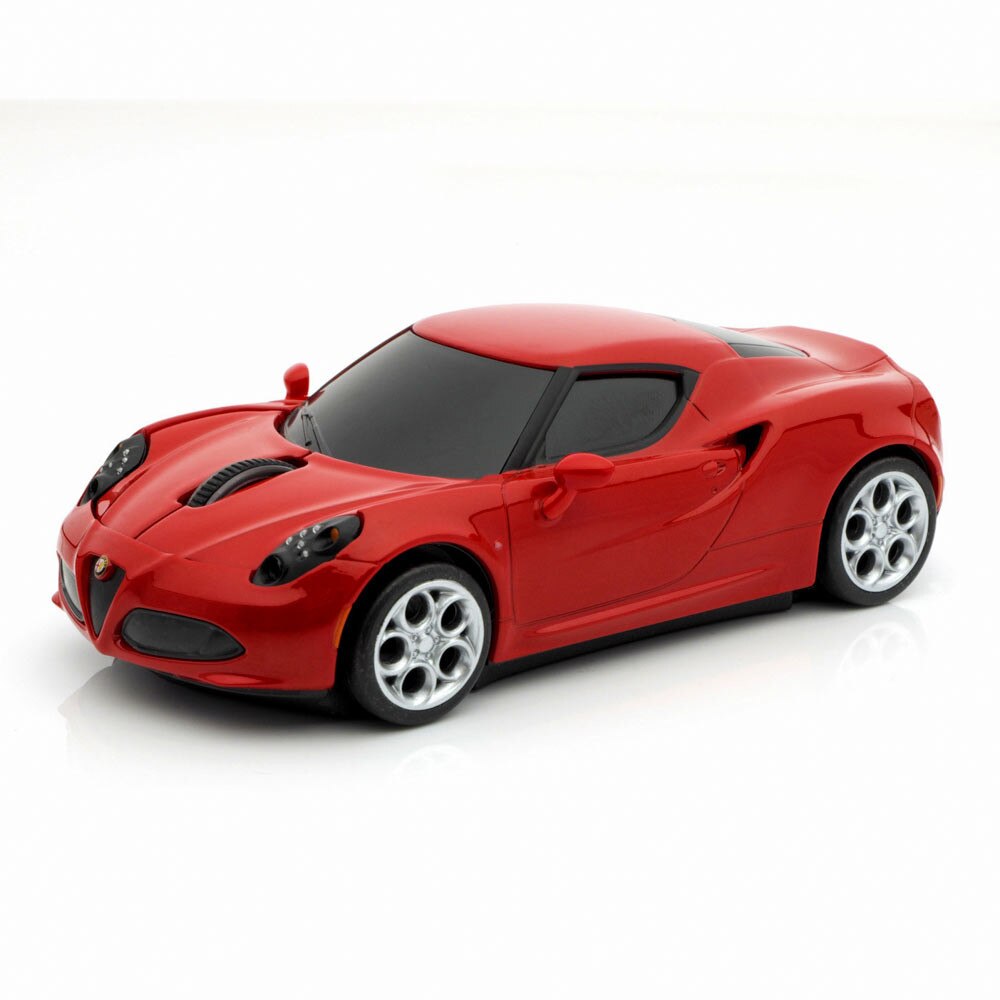 Mouse AutoDrive Alfa Romeo 4C, 2.4GHz, Rosu
